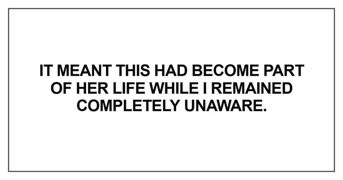 It meant this had become part of her life It meant this had become part of her life