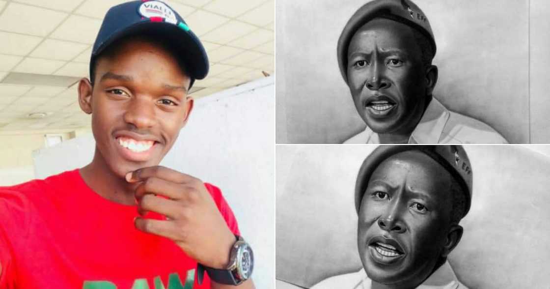 'Nailed it': Local Artist Wows Mzansi With Portrait of Juilius Malema 'Nailed it': Local Artist Wows Mzansi With Portrait of Juilius Malema
