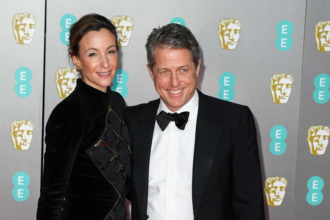 Anna Eberstein and Hugh Grant in London