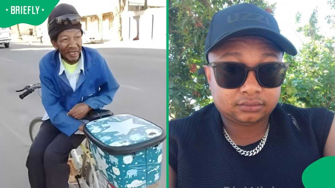 A man showed his pet snake to onlookers. A man showed his pet snake to onlookers.