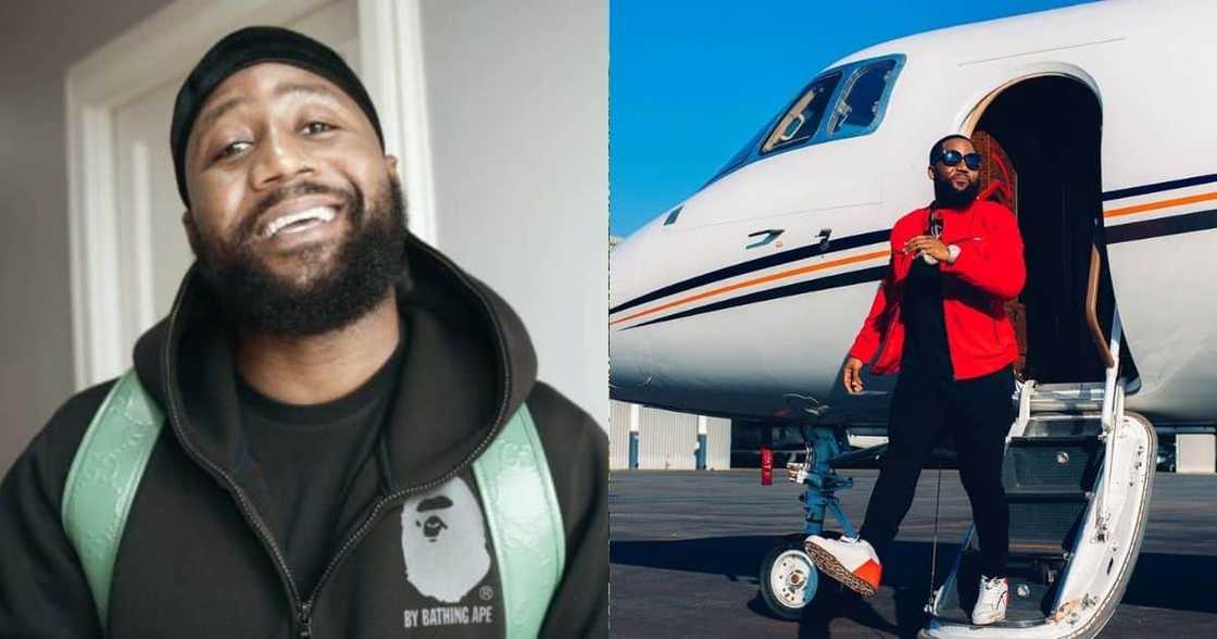 Cassper Nyovest shows off big swimming pool, Mzansi tweeps react