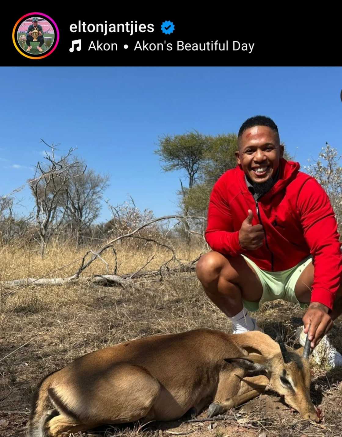 Former Springboks star Elton Jantjies turned 34 on Friday,1 August