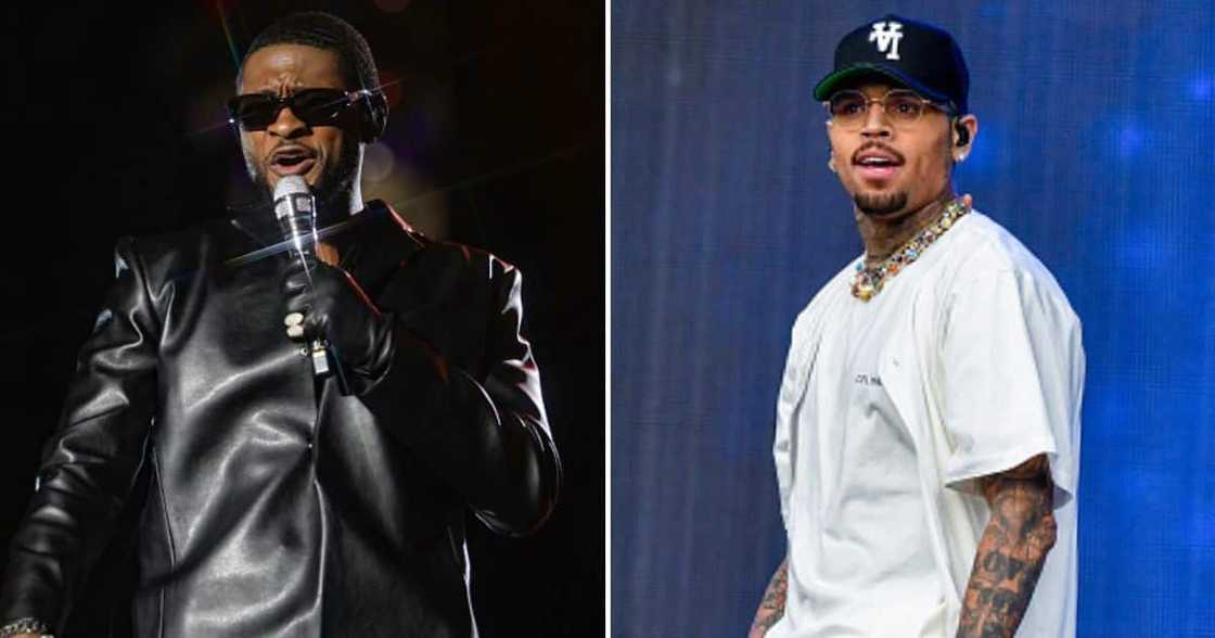 Chris Brown and Usher performed at the Lovers & Friends Festival after their alleged fight. Chris Brown and Usher performed at the Lovers & Friends Festival after their alleged fight.