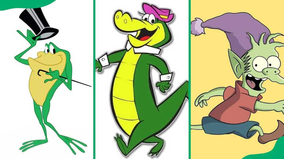 Iconic green cartoon characters Iconic green cartoon characters