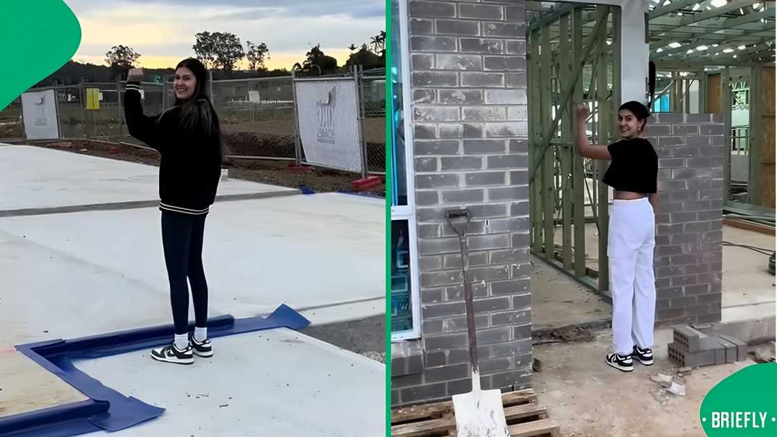 A woman showcased how she manifested her brand-new house.