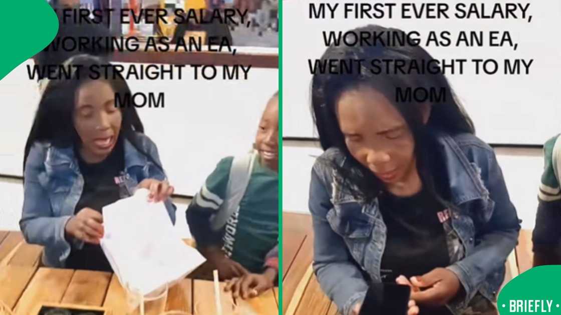 With her first earnings as an education assistant, a South African woman created a memorable moment for her mother With her first earnings as an education assistant, a South African woman created a memorable moment for her mother