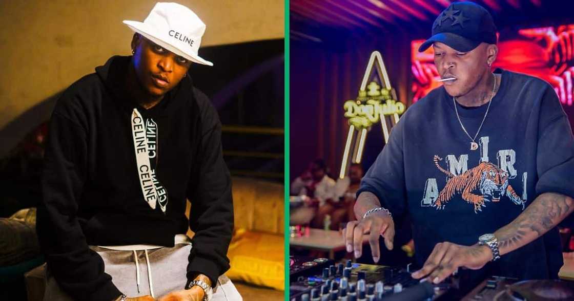 Oscar Mbo was roasted by Mac G and Sol Phenduka about wearing fake designer clothes Oscar Mbo was roasted by Mac G and Sol Phenduka about wearing fake designer clothes