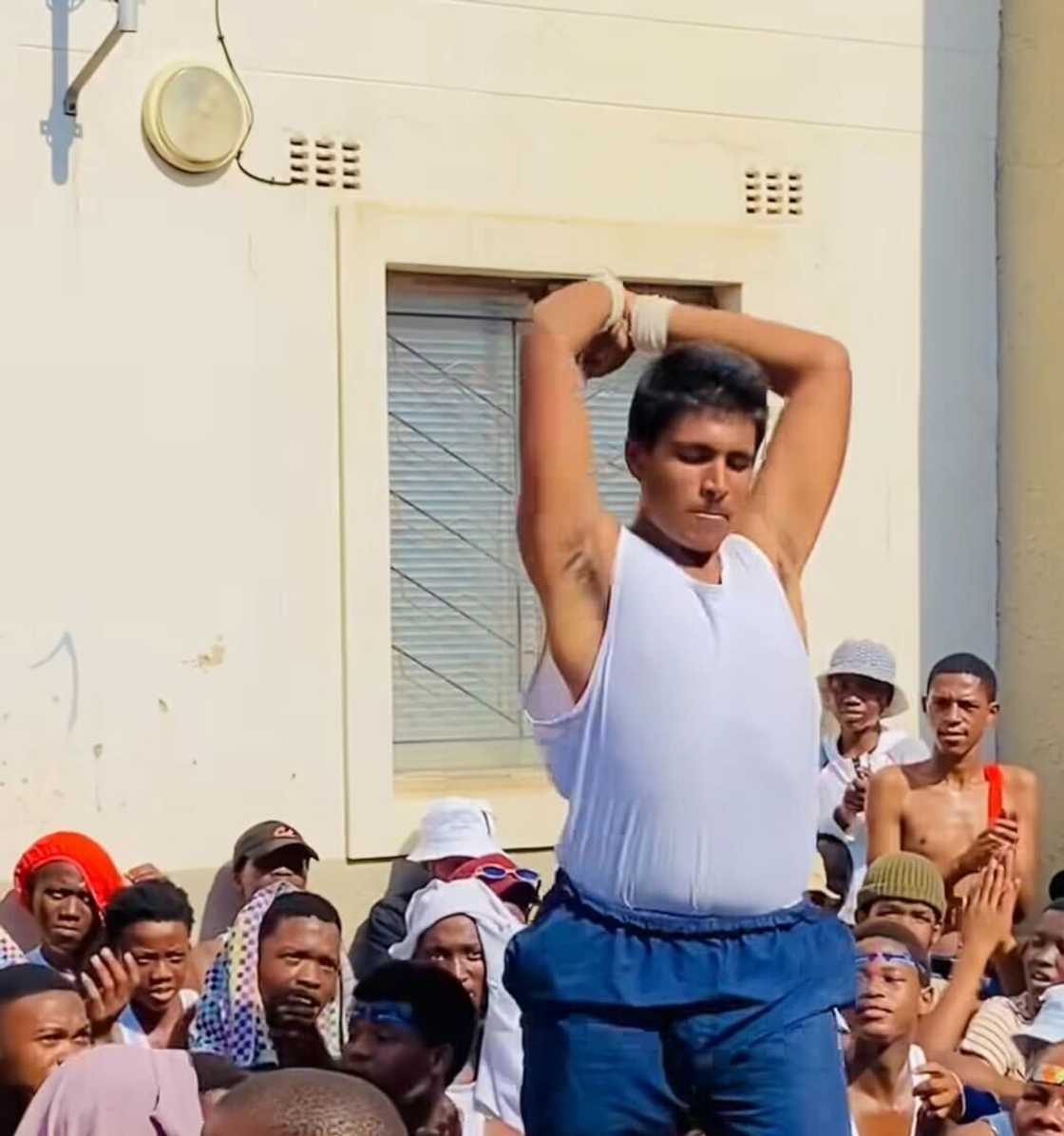 A man showcased his Zulu dance in a video that left viewers cheering. A man showcased his Zulu dance in a video that left viewers cheering.