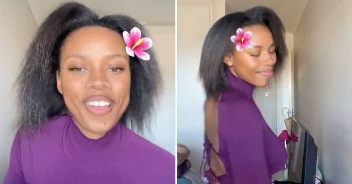 Young woman shares video of her dad helping her. Young woman shares video of her dad helping her.