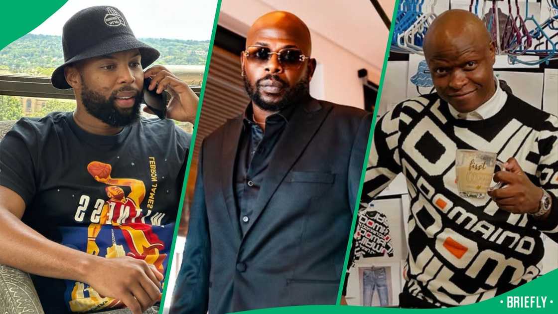 Sizwe Dhlomo and Lekau Sehoana admired DJ Maphorisa Sizwe Dhlomo and Lekau Sehoana admired DJ Maphorisa