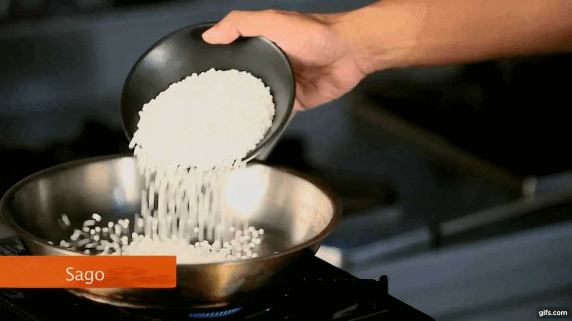 Sago poeding resep: met meringue of met kondensmelk. Gebak en ongebakte resepte Sago poeding resep: met meringue of met kondensmelk. Gebak en ongebakte resepte