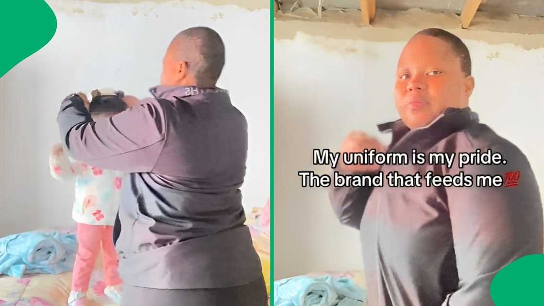 A woman working at Woolworths shared how she got ready for work with her baby. A woman working at Woolworths shared how she got ready for work with her baby.