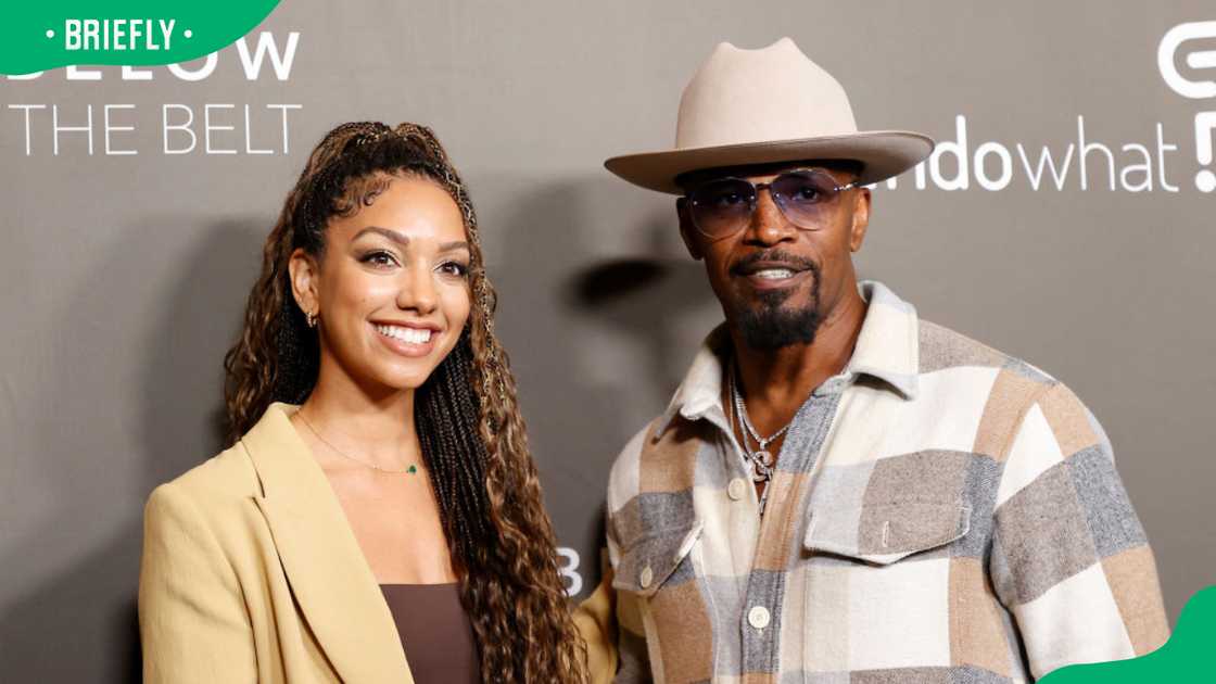 Jamie Foxx and Corinne Foxx during the 2022 Los Angeles premiere of Below the Belt at the Directors Guild of America Jamie Foxx and Corinne Foxx during the 2022 Los Angeles premiere of Below the Belt at the Directors Guild of America