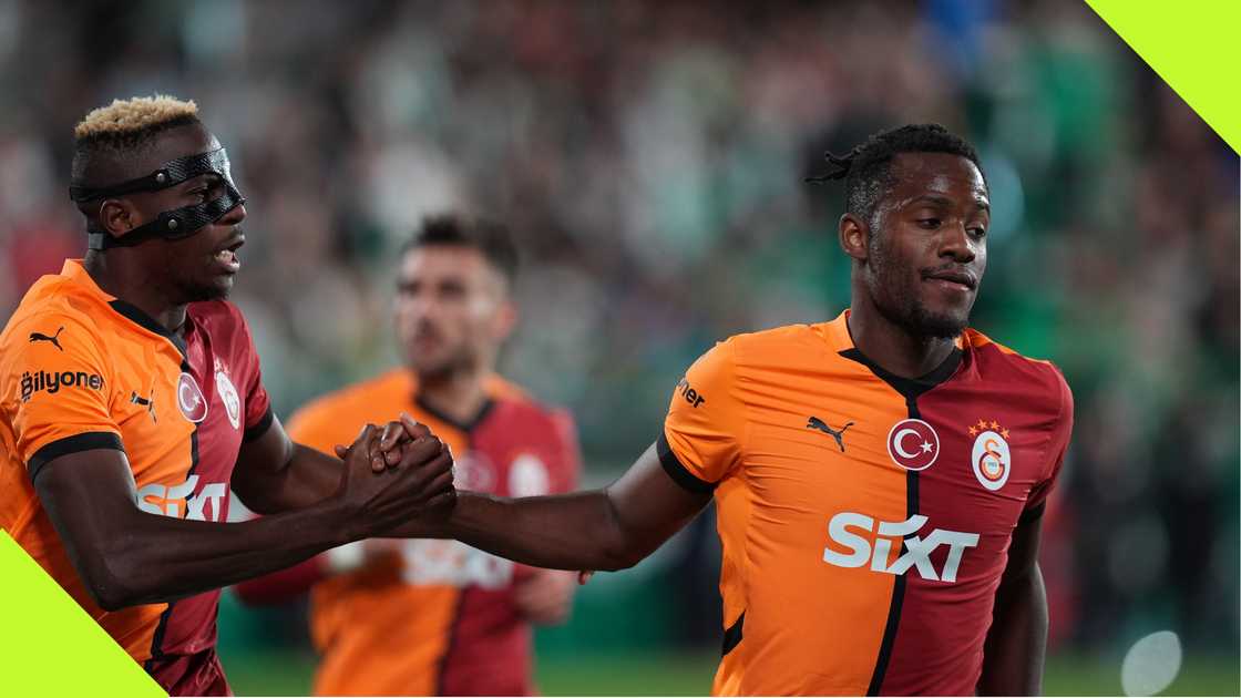 Victor Osimhen, Michy Batshuayi, Galatasaray, Bodrumspor, Bordrum Stadium, Mugla, Turkiye, Super Lig. Victor Osimhen, Michy Batshuayi, Galatasaray, Bodrumspor, Bordrum Stadium, Mugla, Turkiye, Super Lig.