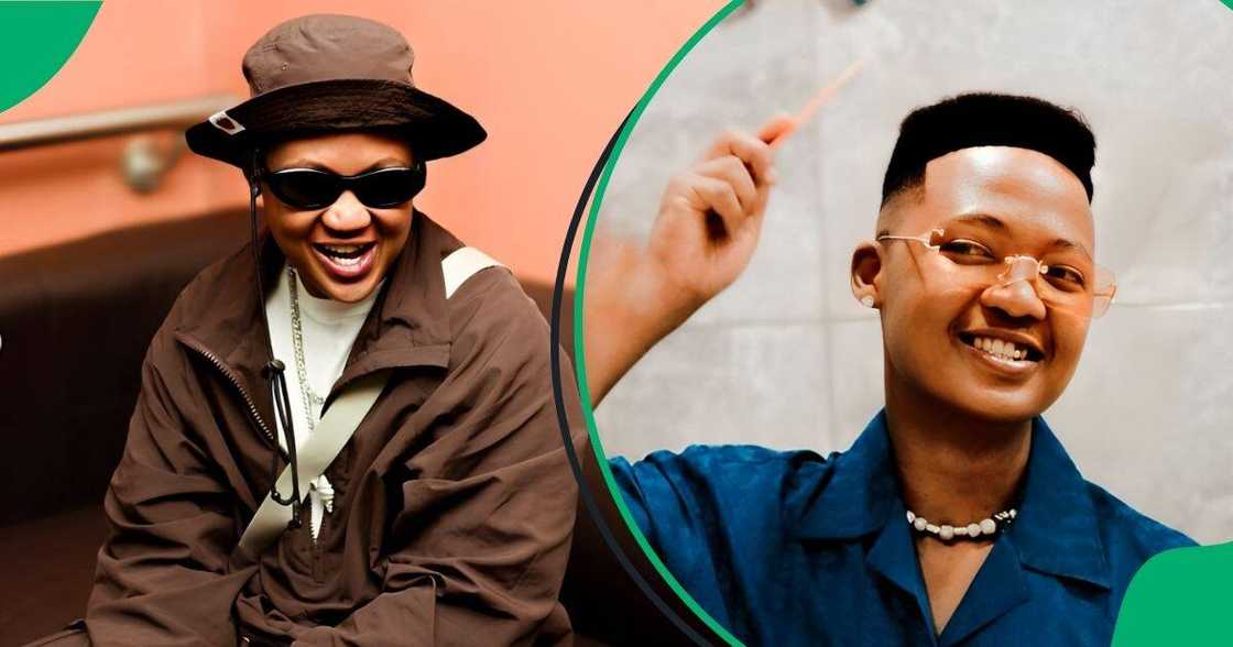 Eemoh falls on stage during his performance. Eemoh falls on stage during his performance.