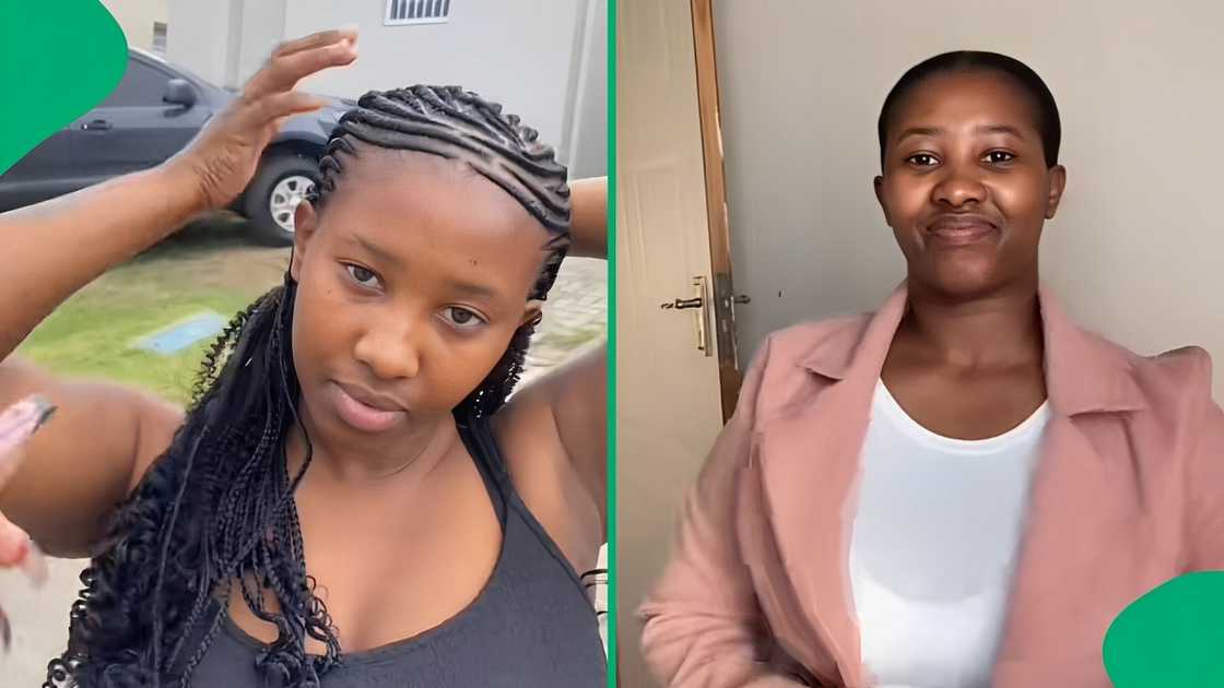 A TikTok video shows a woman unveiling her R1,000 braces journey.