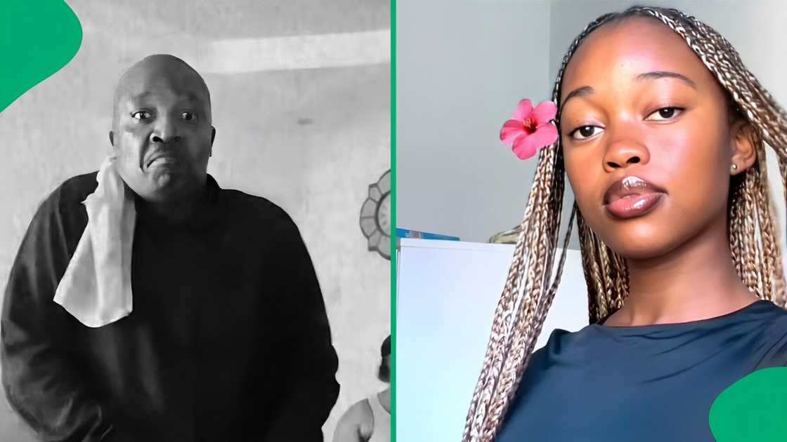 A TikTok video shows a strict principal dancing with his daughter. A TikTok video shows a strict principal dancing with his daughter.