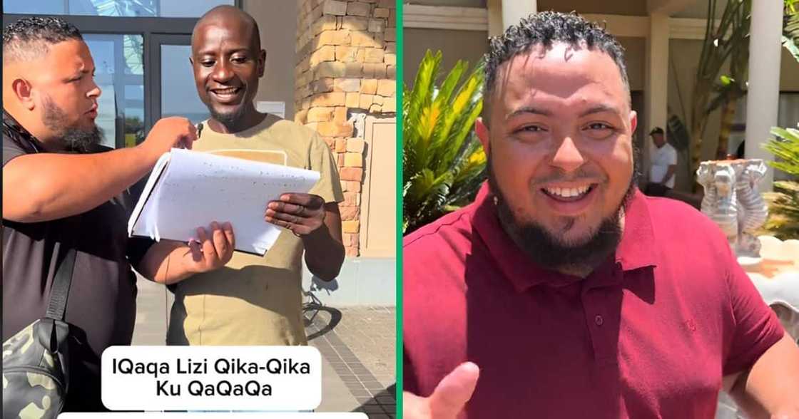 A TikTok user asked people to repeat a Xhosa of an Afrikaans sentence to win money. A TikTok user asked people to repeat a Xhosa of an Afrikaans sentence to win money.