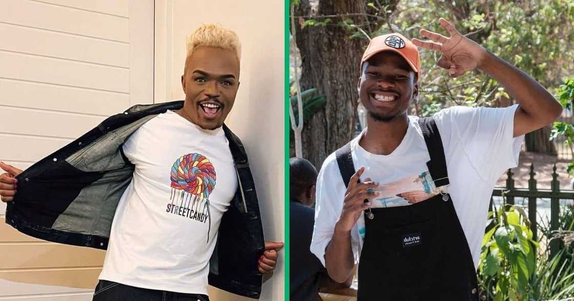 Somizi received an SK Original cracked glass portrait