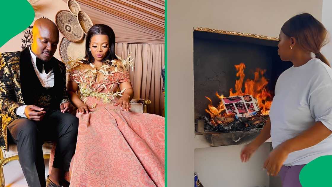 She burnt the dress she wore on the day, and the pictures taken of them She burnt the dress she wore on the day, and the pictures taken of them