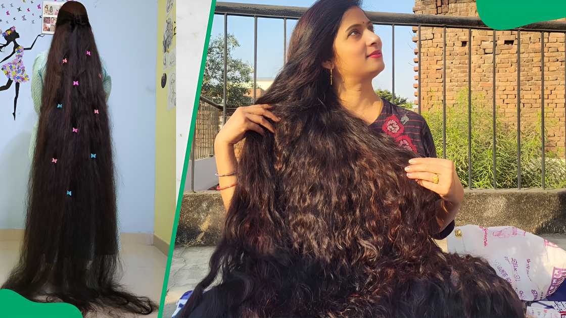 Smita Srivastava's long hair