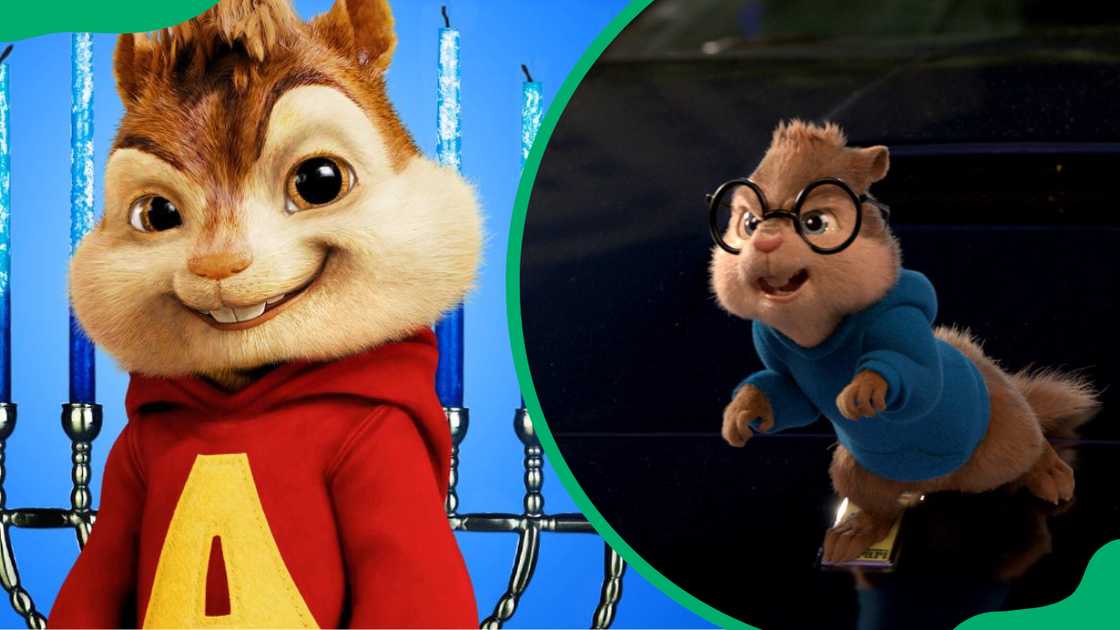 Alvin (L). Simon (R)