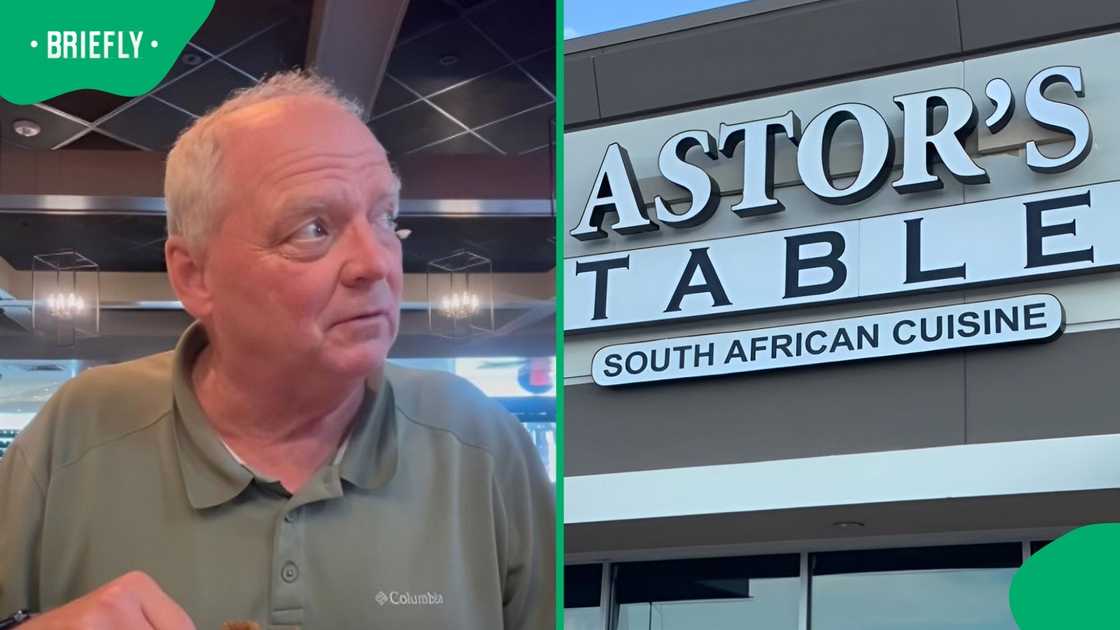 An American man tried what he thought was South African cuisine.