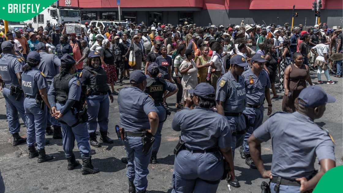 A scene from the violent unrest in Durban