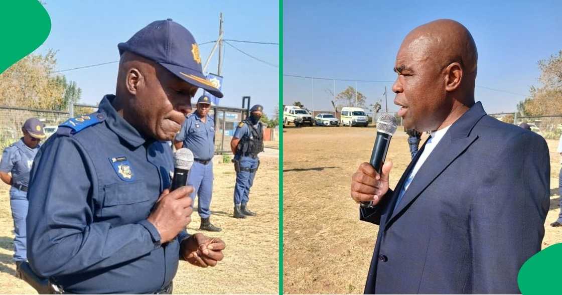 Mpumalanga’s Acting Provincial Commissioner, Major General Dr Zeph Mkhwanazi, deployed 100 SAPS members to Pienaar following the recent spate of violence, which Safety MEC Jackie Macie welcomed. Mpumalanga’s Acting Provincial Commissioner, Major General Dr Zeph Mkhwanazi, deployed 100 SAPS members to Pienaar following the recent spate of violence, which Safety MEC Jackie Macie welcomed.