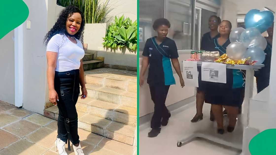 One arranged a birthday surprise for her boy with the hospital staff One arranged a birthday surprise for her boy with the hospital staff