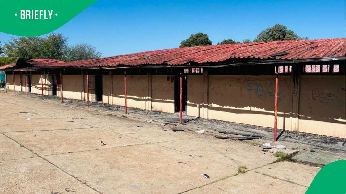 The fire destroyed parts of the school in Randburg The fire destroyed parts of the school in Randburg