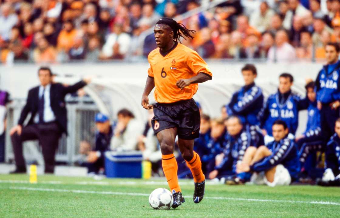 Clarence SEEDORF against Italy at Amsterdam Arena