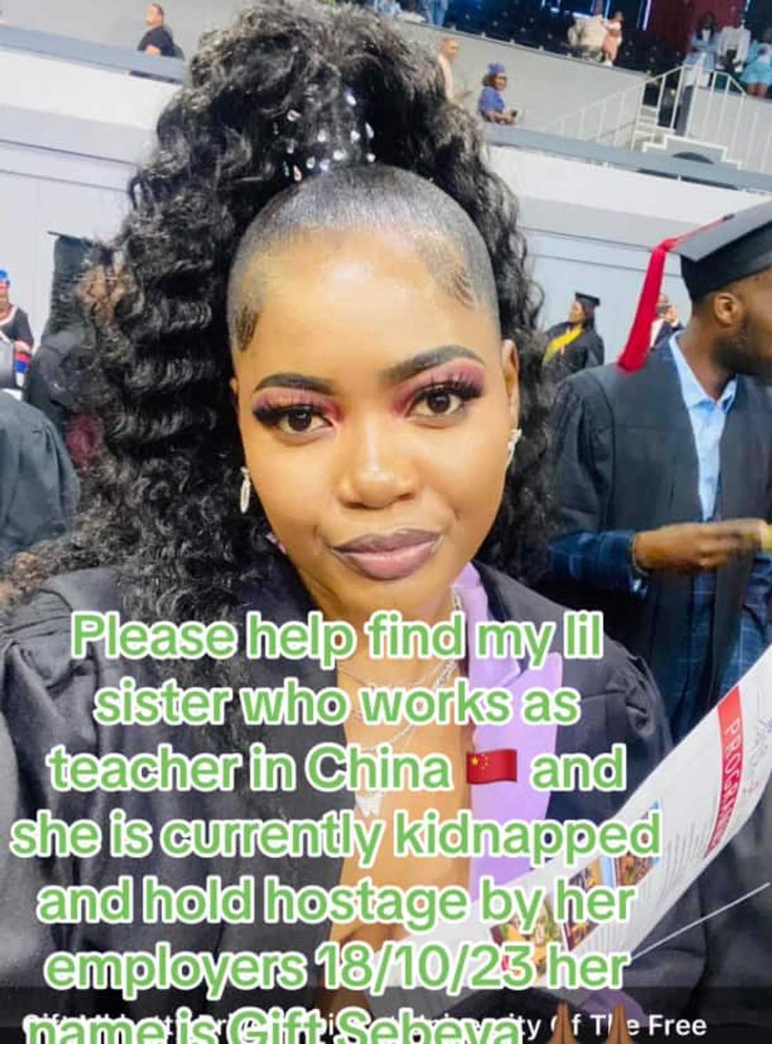 Man pleads for assistance. Man pleads for assistance.