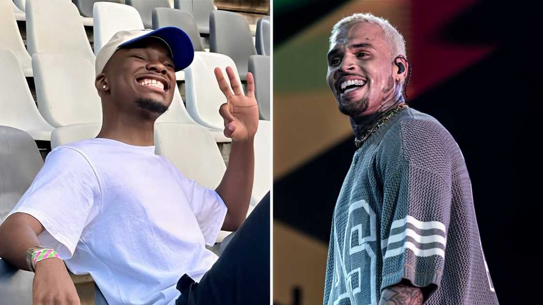 SK Original gifted a portrait to Chris Brown SK Original gifted a portrait to Chris Brown