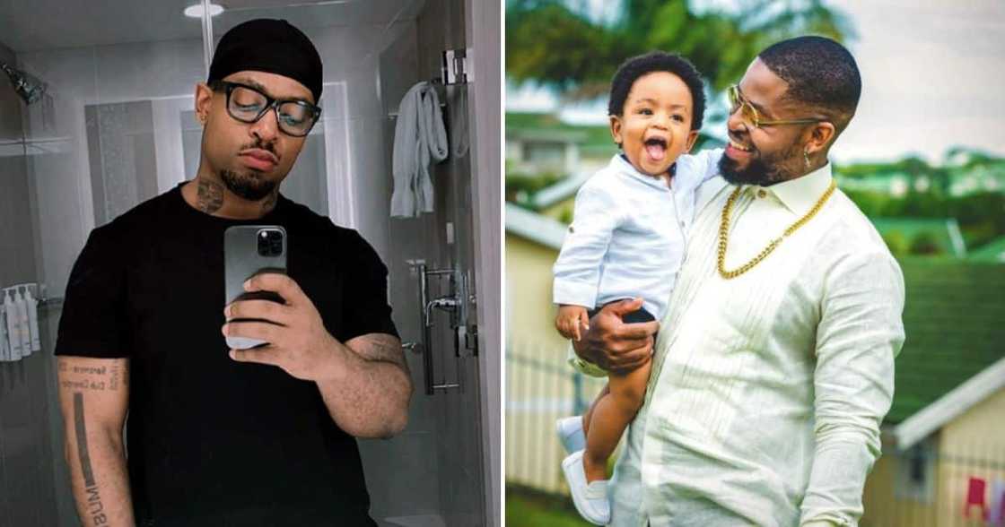 Prince Kaybee and son Prince Kaybee and son