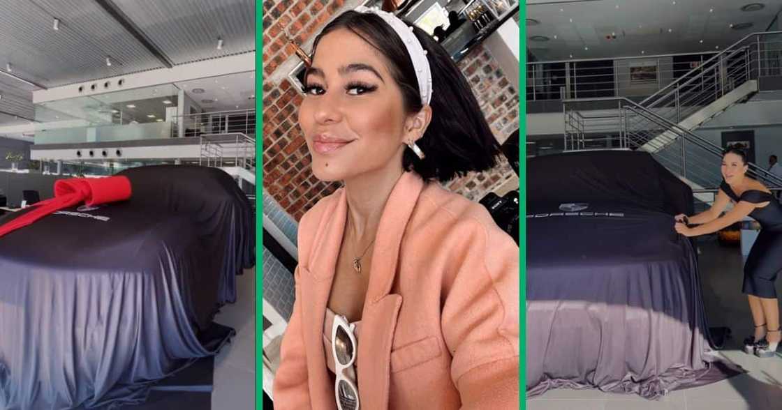 influencer Nadia Jaftha buys Porsche influencer Nadia Jaftha buys Porsche