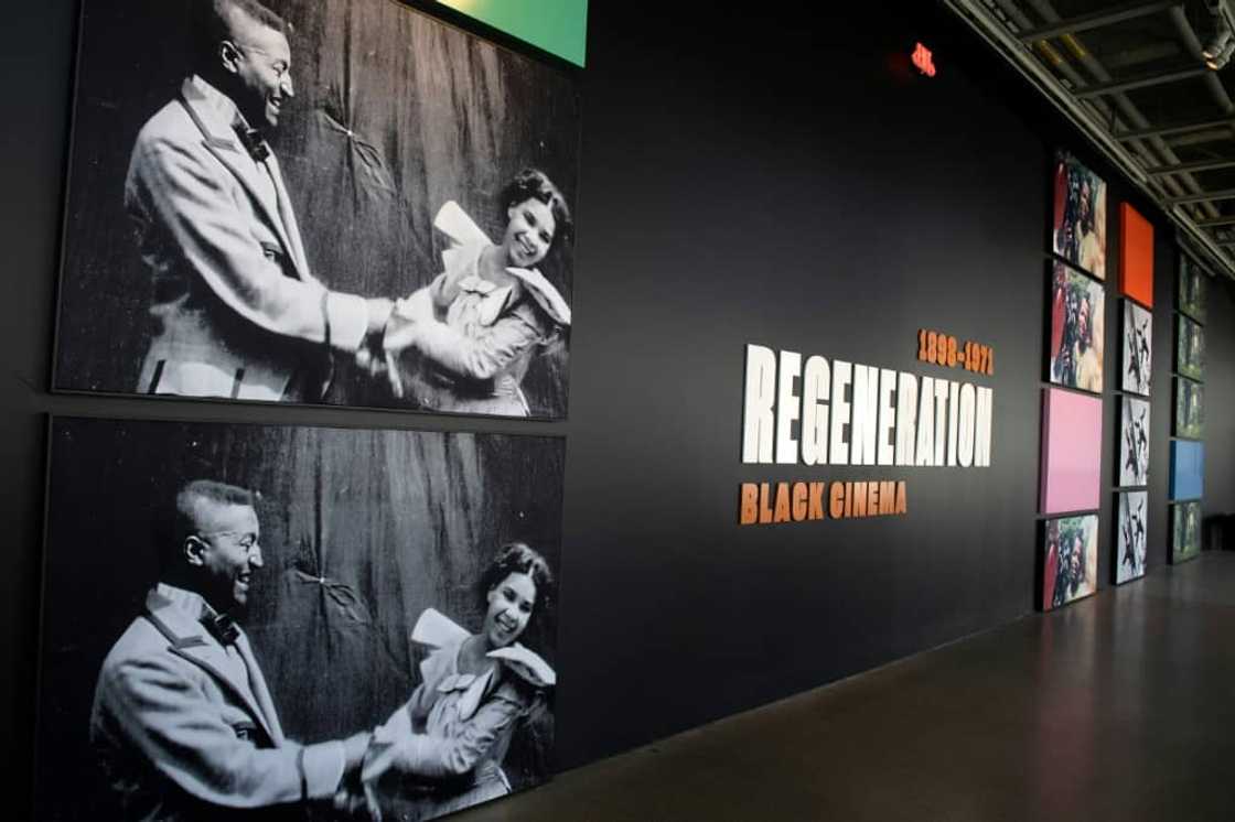 "Regeneration: Black Cinema 1898-1971" opens with a recently re-discovered 1898 reel of two Black vaudeville performers embracing "Regeneration: Black Cinema 1898-1971" opens with a recently re-discovered 1898 reel of two Black vaudeville performers embracing