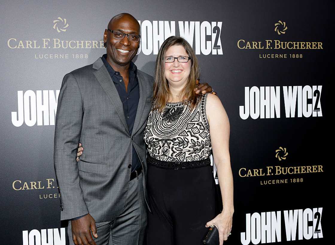 Actor Lance Reddick and Stephanie Reddick
