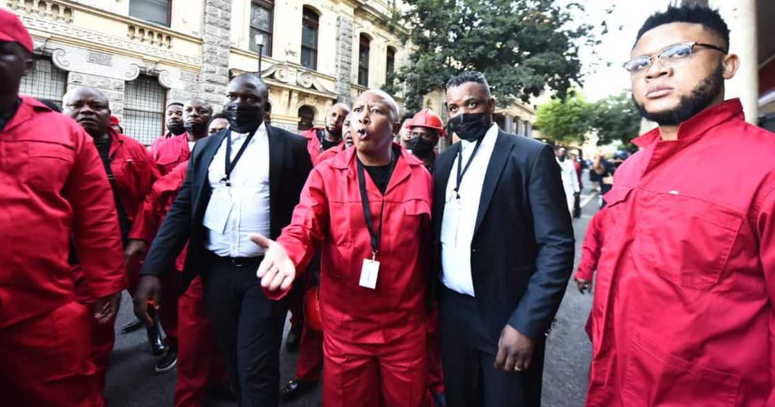 SONA2022, EFF, Julius Malema, police, Cape Town City Hall, State of the Nation Address SONA2022, EFF, Julius Malema, police, Cape Town City Hall, State of the Nation Address