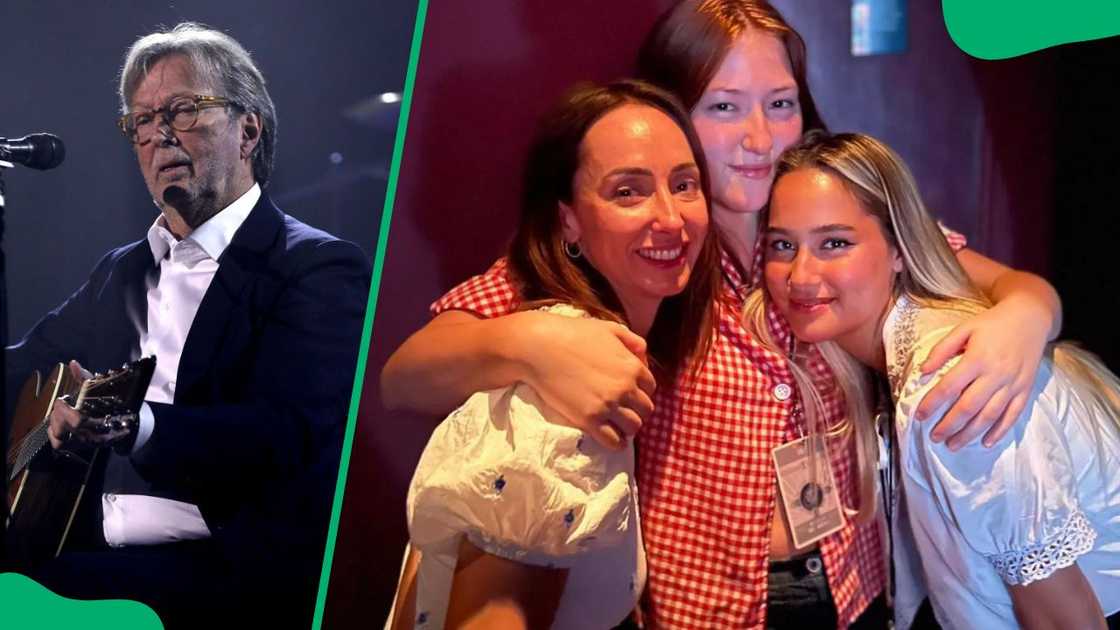 Eric at the 2019 Fashion Awards (L). Ruth, Sophie and Ella (L-R) having a good time (R)