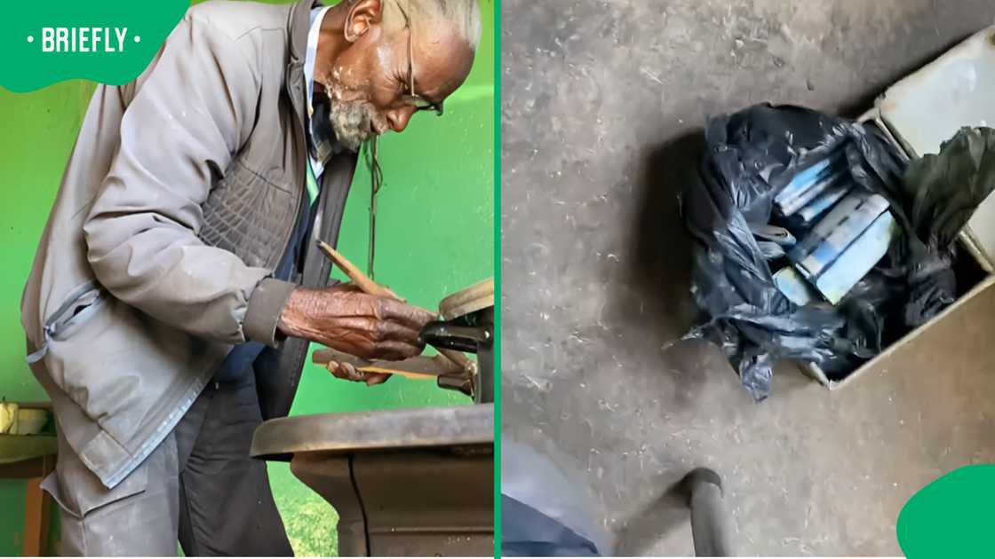 Woman shares video of grandfather handing over savings to her