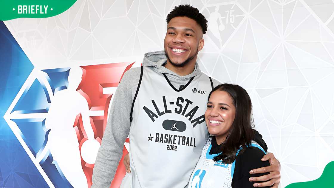 Giannis Antetokounmpo and Mariah Riddlesprigger in Ohio