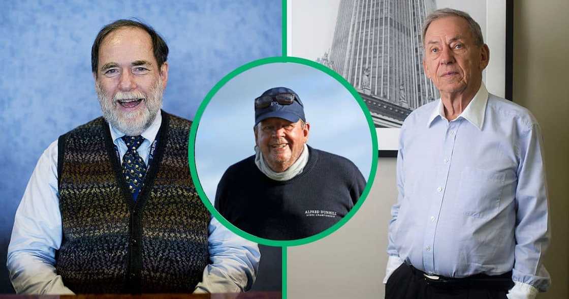Nicky Oppenheimer, Johann Rupert, and Nathan Kirsh Nicky Oppenheimer, Johann Rupert, and Nathan Kirsh