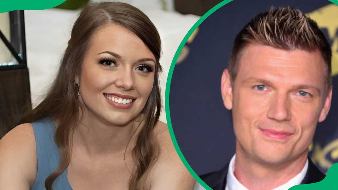 Taelyn Dobson (L) and Nick Carter (R)