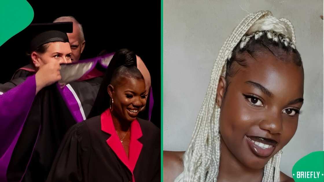 A young lady inspired South Africans with her story of success. A young lady inspired South Africans with her story of success.