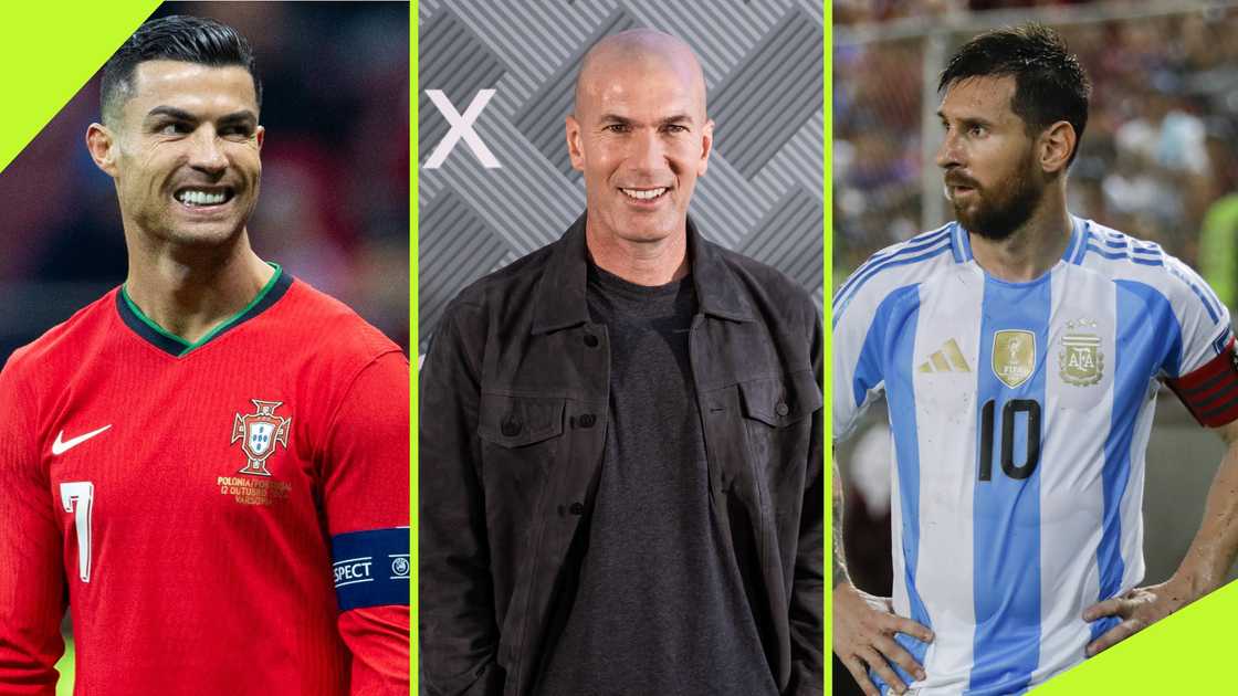 Zinedine Zidane makes his pick between Cristiano Ronaldo and Lionel Messi in the GOAT debate