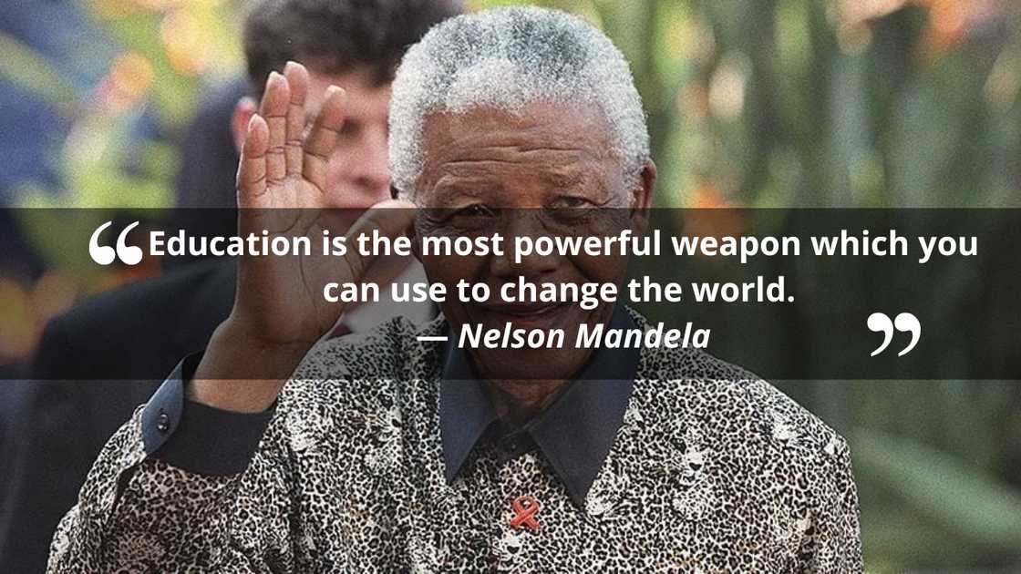 Nelson Mandela's quote on education Nelson Mandela's quote on education