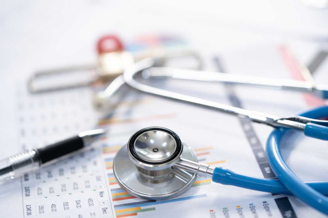 Medical tools are shown in the picture.