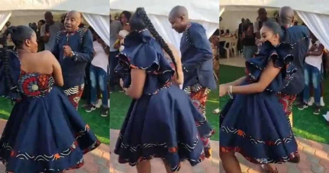 Bridesmaid, man, bust move, wedding, matching outfits, Mzansi lives Bridesmaid, man, bust move, wedding, matching outfits, Mzansi lives