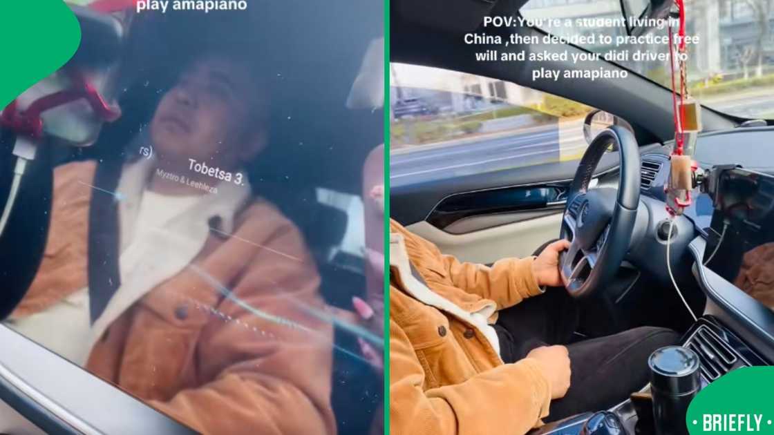The screenshot on the right showed the Didi driver The screenshot on the right showed the Didi driver